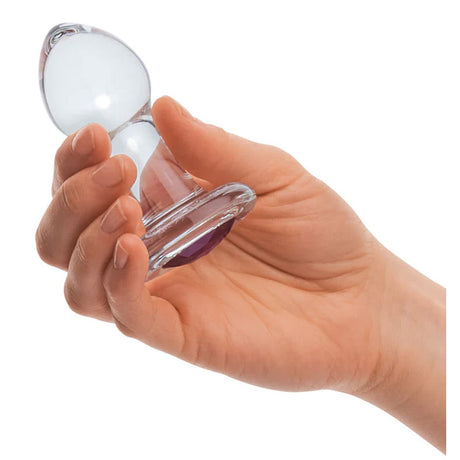 3.5 Inch Bling Bling Glass Butt Plug