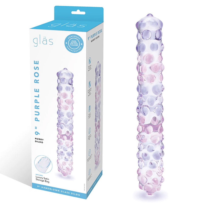 Purple Rose Nubby Dildo
