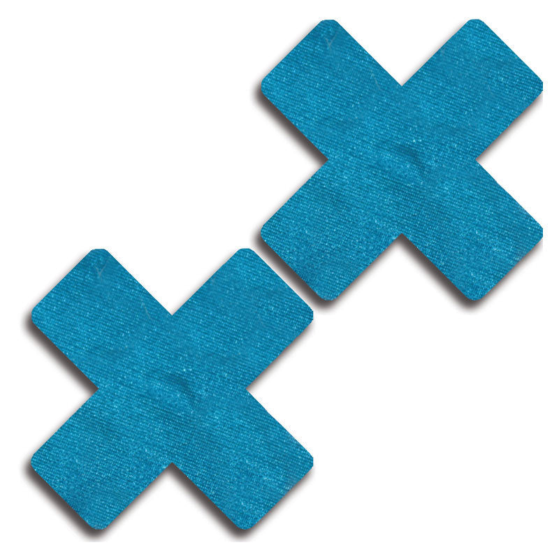 Set of solid cross pasties.