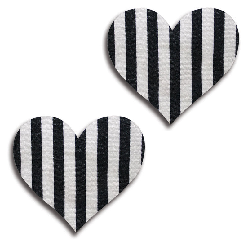 Set of Stripe Heart Pasties