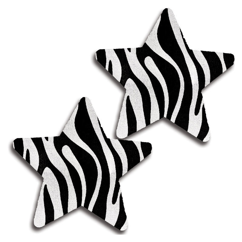 Set of Zebra Stripe Star Pasties