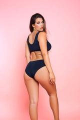 Buckle Up Bra Set Keyhole Top