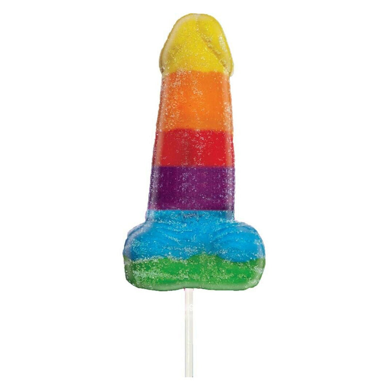 Sweet & Sour Jumbow Rainbow Gummy Cock Pop