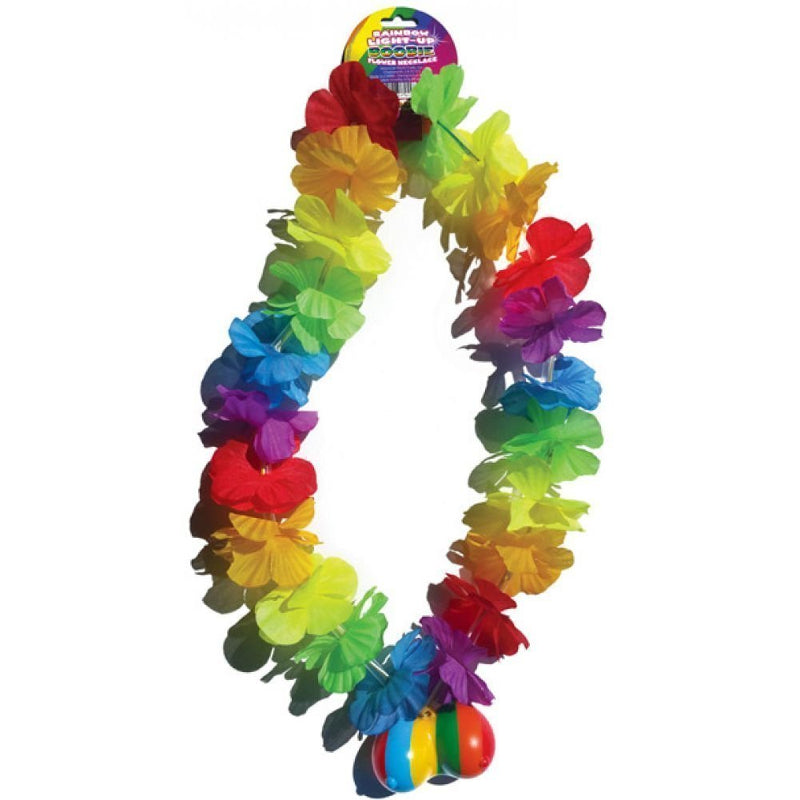 Rainbow Light Up Flower Necklace
