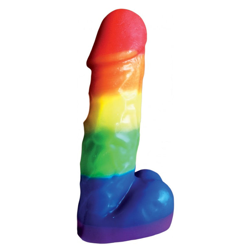 Rainbow Pecker Party Candle 7.5 Inch