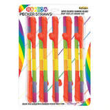 Rainbow Pecker Straws