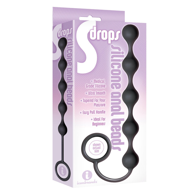 The 9s S Drops Silicone Anal Beads