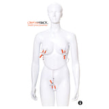 The 9s Orange Is The New Black Triple Your Pleasure Nipple Clamps And Chain