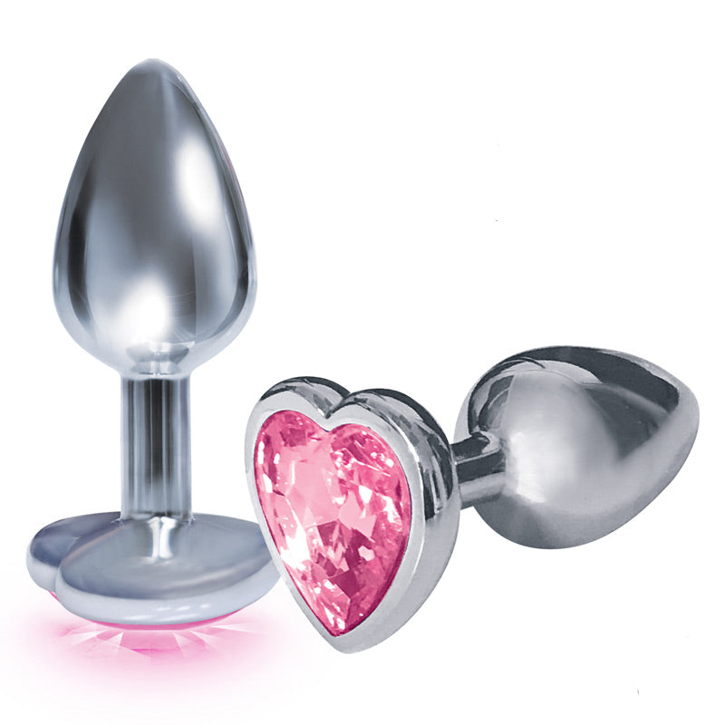 The 9s The Silver Starter Bejeweled Stainless Steel Plug