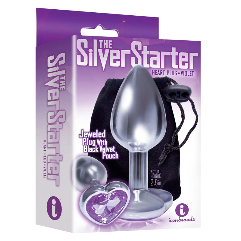 The 9s The Silver Starter Bejeweled Stainless Steel Plug