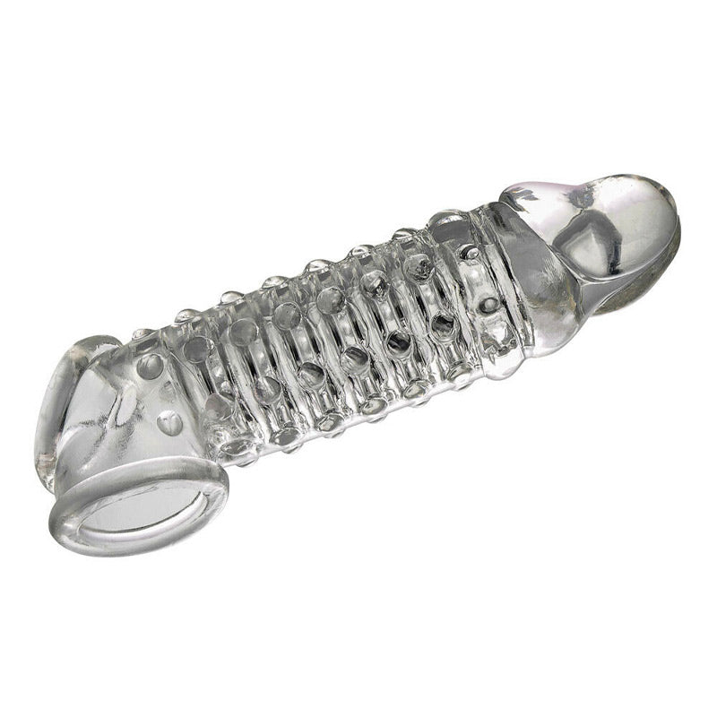 The 9s Toppers Open Ended Ribbed and Nubbed Penis Extender