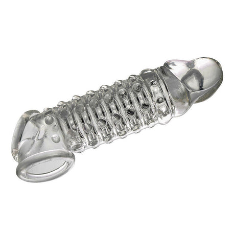 The 9s Toppers Open Ended Ribbed and Nubbed Penis Extender