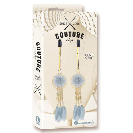 Couture Clips Luxury Nipple Clamps Dove Grey