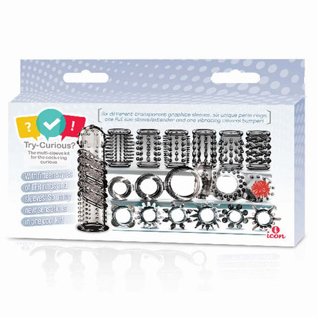 15 Piece Starter Kit Cockring And Cock Sleeves