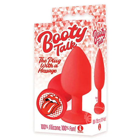 The 9's Booty Talk Silicone Butt Plug The Tongue