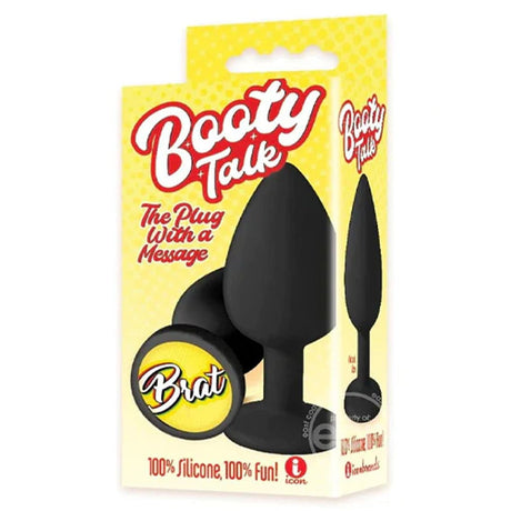 The 9's Booty Talk Silicone Butt Plug Brat