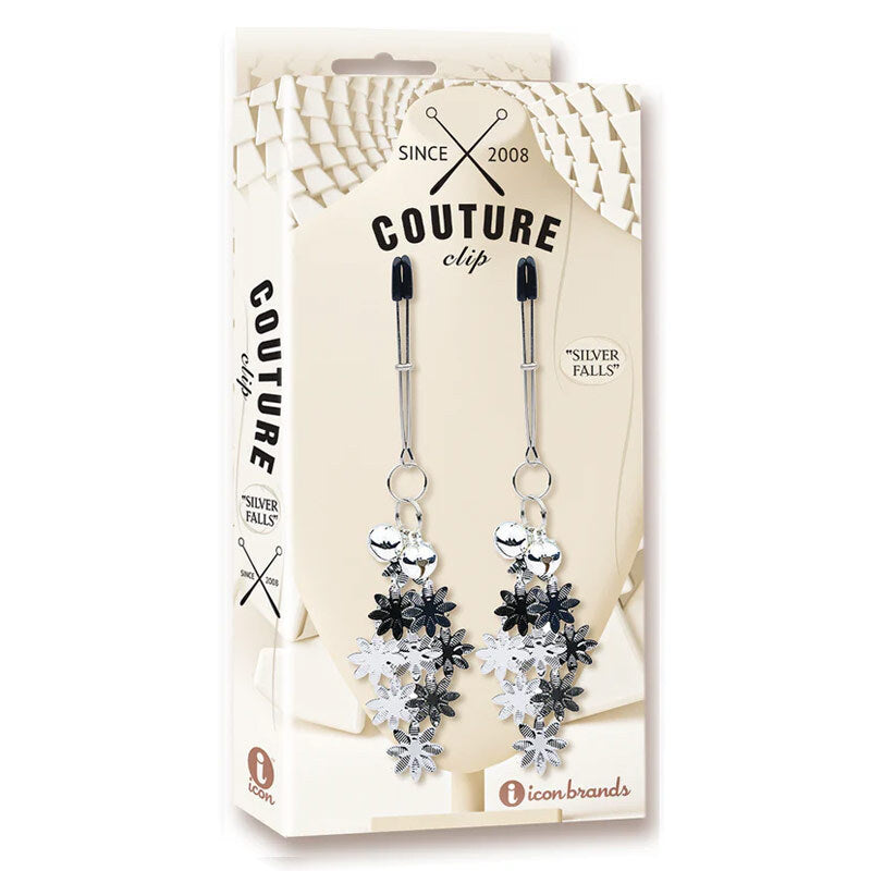 Couture Clips Luxury Nipple Clamps Silver Falls