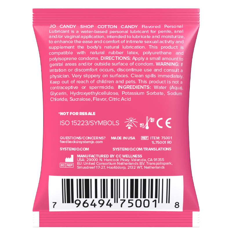JO Candy Shop Cotton Candy Lubricant