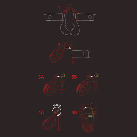 Crimson Cock Cage