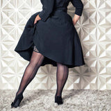 Kixies Lois Thigh Highs with Back Seam