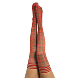 Kixies Grace Red Plaid Tights