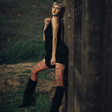 Kixies Grace Red Plaid Tights