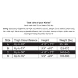 Kixies Jackie Black Ballet Thigh Highs