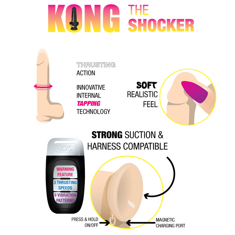 The Shocker Thrusting and Thumping Remote-Controlled Dong