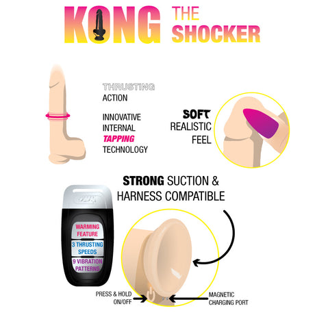 The Shocker Thrusting and Thumping Remote-Controlled Dong