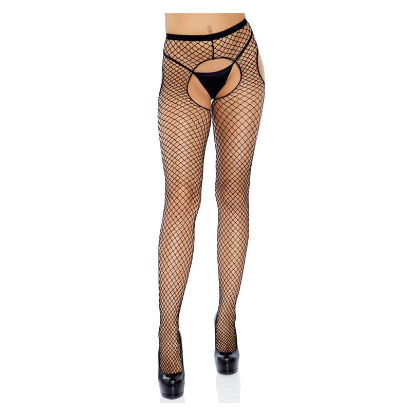 Leg Avenue - Industrial Net Garterbelt Pantyhose