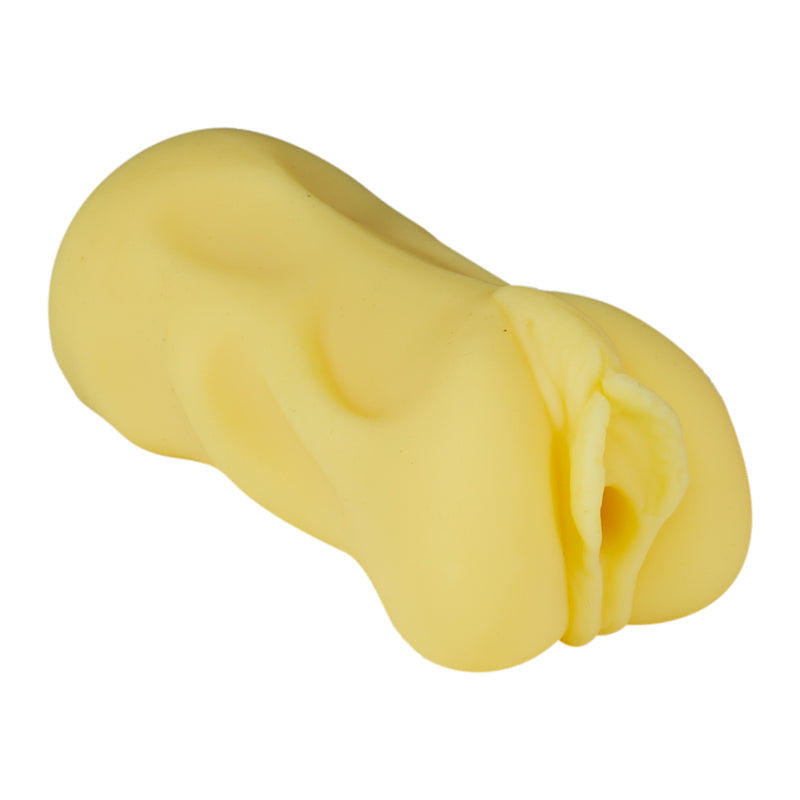 Masturbator 26 Yellow Pussy Ridge Grip Stroker - Packed In Sealed Foil Bags