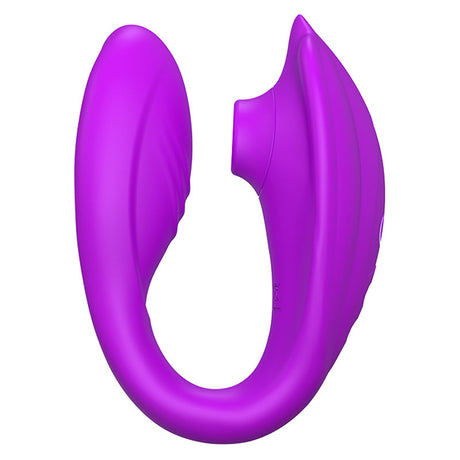 The Caress Suck and Vibe Couples Vibrator - Packed In Sealed Foil Bags