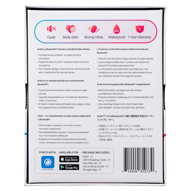 Ambi - Bluetooth Clitoral Vibrator