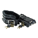Fur Lined Lockable Ankle Restraints - Packed In Sealed Foil Bags