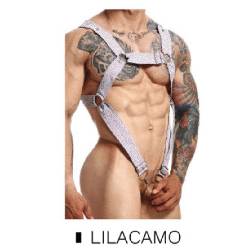 DNGEON Cross Cockring Harness by MOB