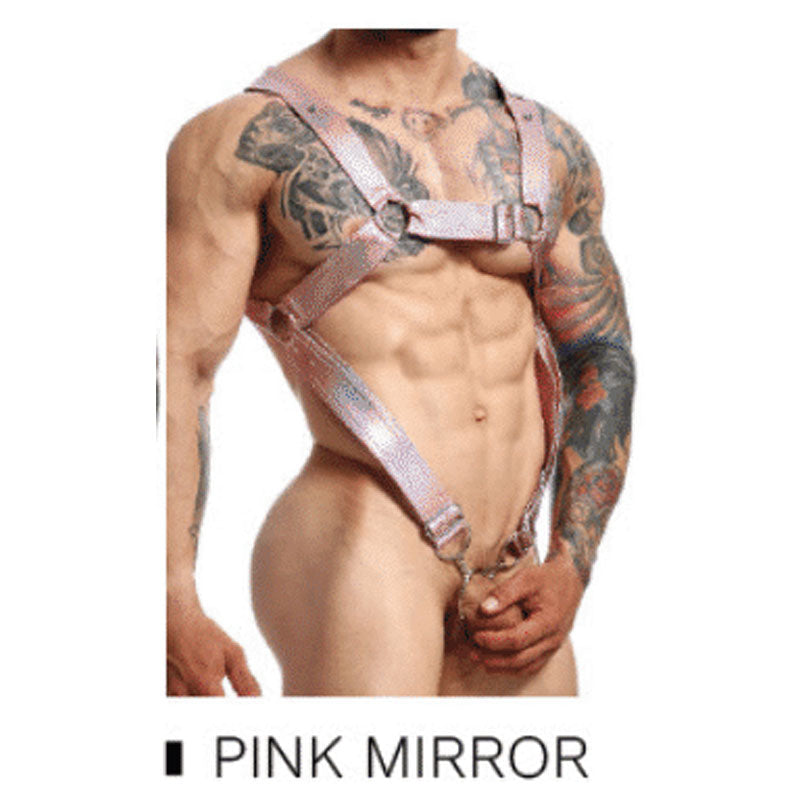 DNGEON Cross Cockring Harness by MOB