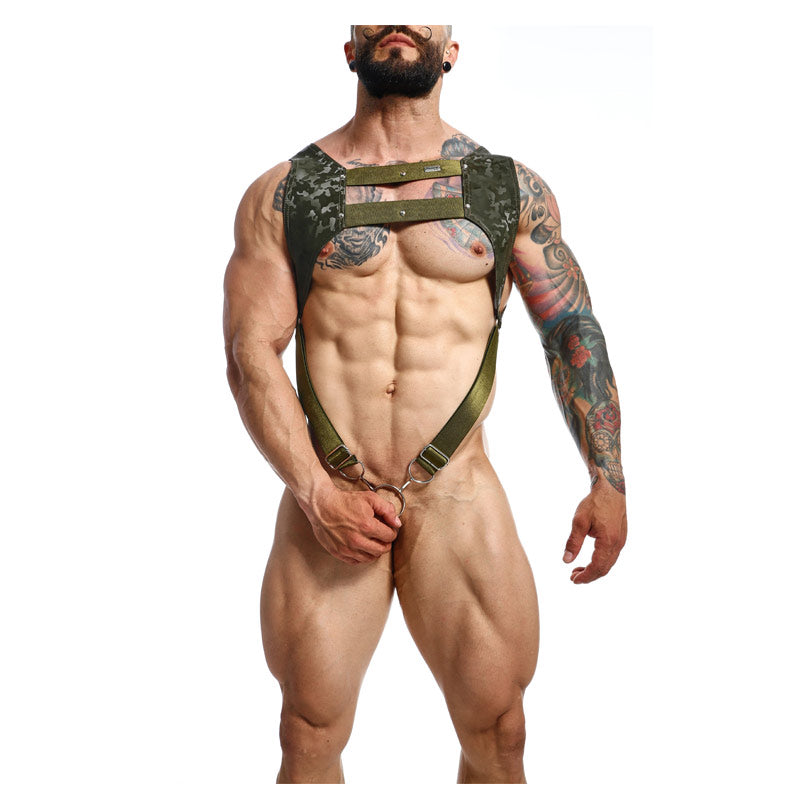 DNGEON Croptop Cockring Harness by MOB