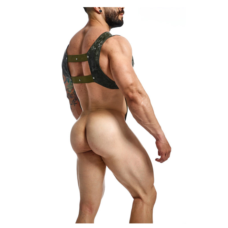 DNGEON Croptop Cockring Harness by MOB