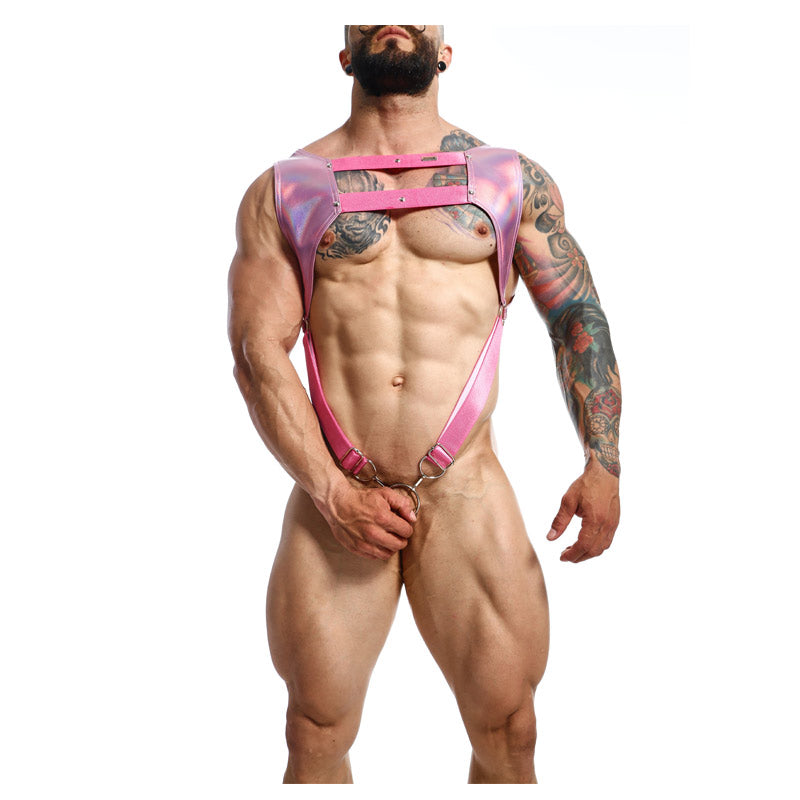 DNGEON Croptop Cockring Harness by MOB
