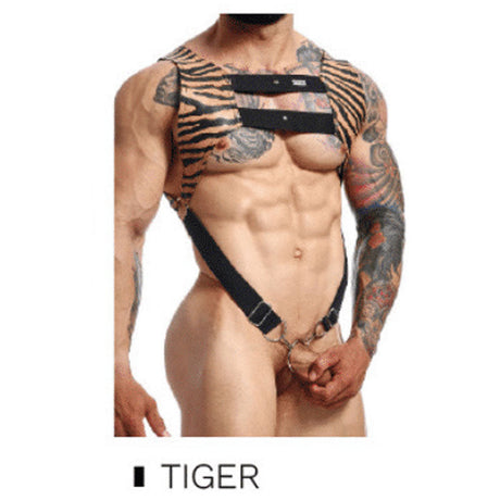 DNGEON Croptop Cockring Harness by MOB