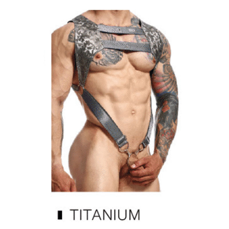 DNGEON Croptop Cockring Harness by MOB