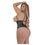 Matte Onyx Cupless And Crotchless Teddy