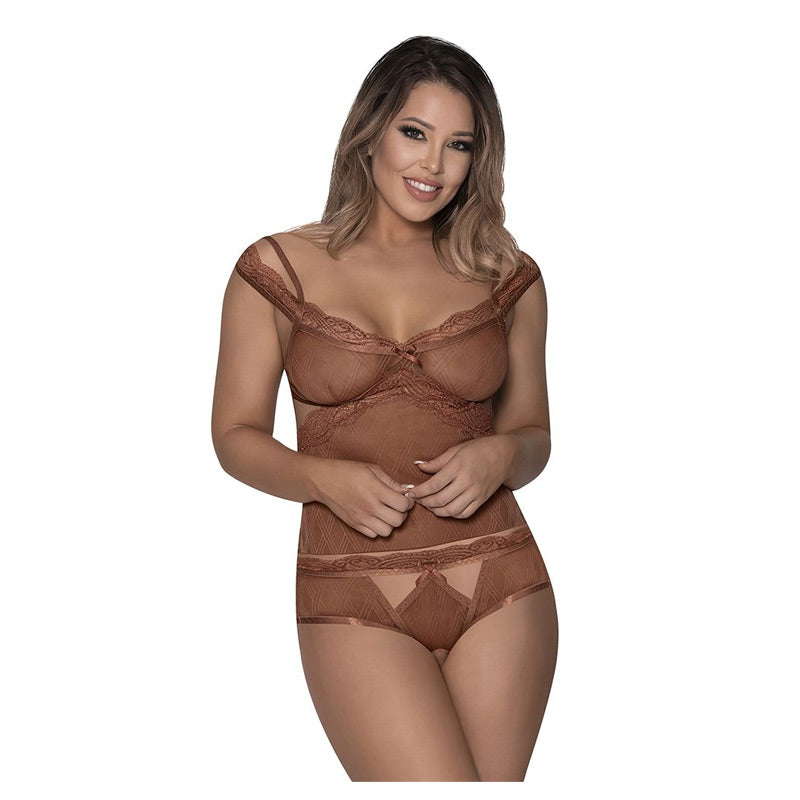 Caramel Kiss Cami And Split Crotch Boyshort