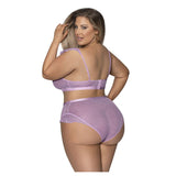 Girl Next Door Flutter Sleeve Keyhole Bralette And Panty Set