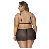 Girl Next Door Strappy Bralette with Flirty Thong Skirt