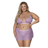 Girl Next Door Strappy Bralette with Flirty Thong Skirt