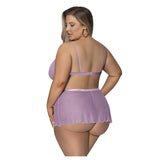 Girl Next Door Strappy Bralette with Flirty Thong Skirt