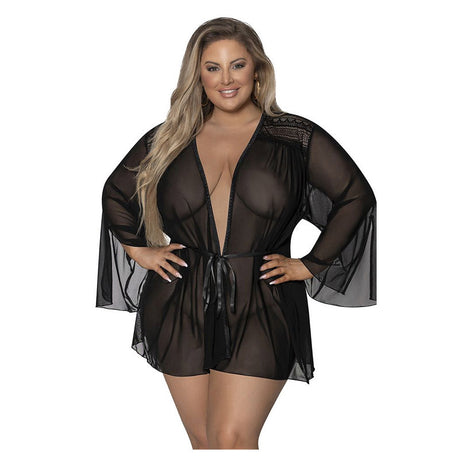 Modern Romance Flowing Short Robe