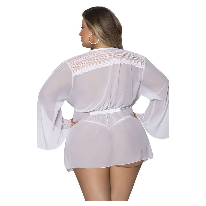 Modern Romance Flowing Short Robe