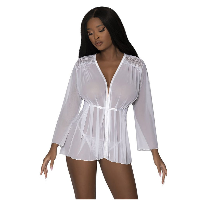 Modern Romance Flowing Short Robe